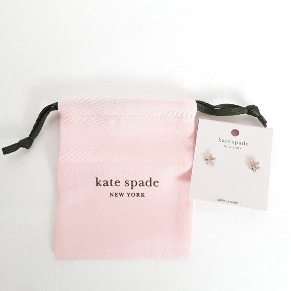 kate spade Gleaming Gardenia Flower Studs NEW - Picture 5 of 8